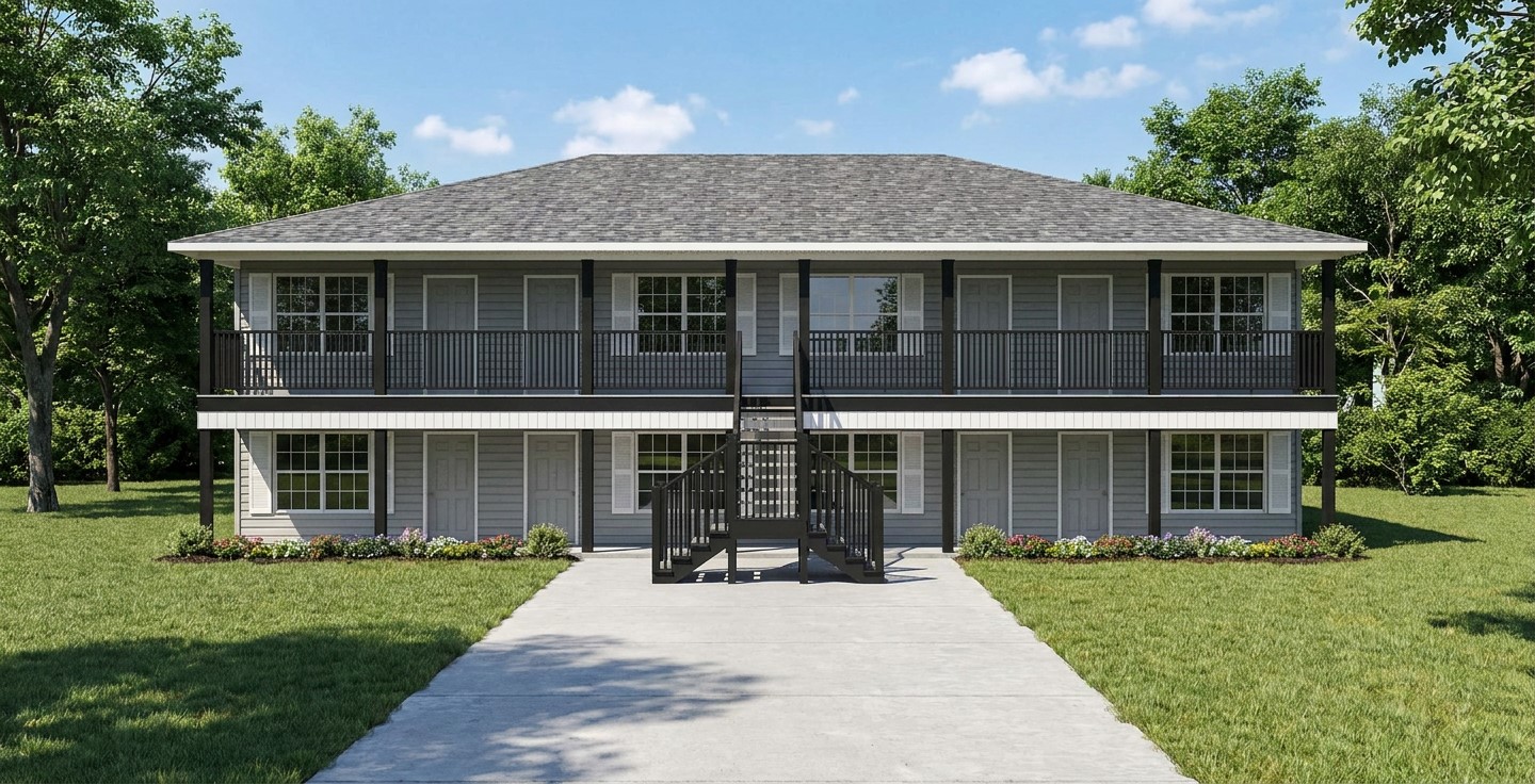 8 unit apartment plan J1103-11-8